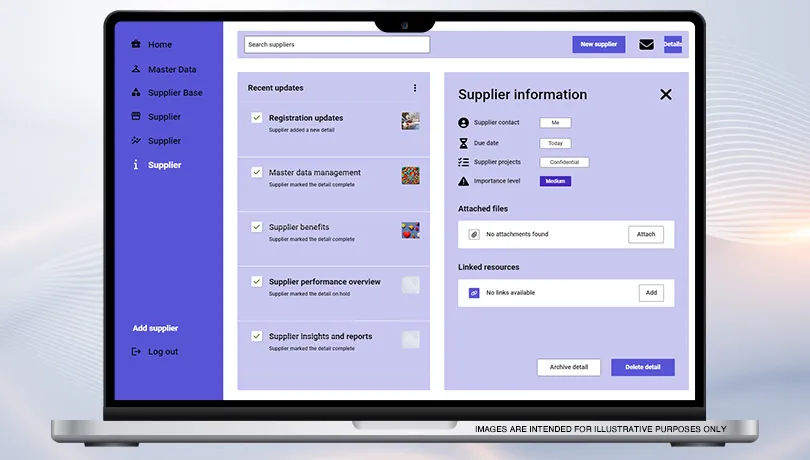 Easy Supplier Registration and Updates Functionality