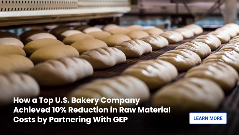 US bakery company realized 10% savings in raw material costs with GEP