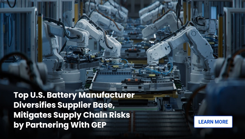 GEP helps leading U.S. battery manufacturer to mitigate supply chain risk