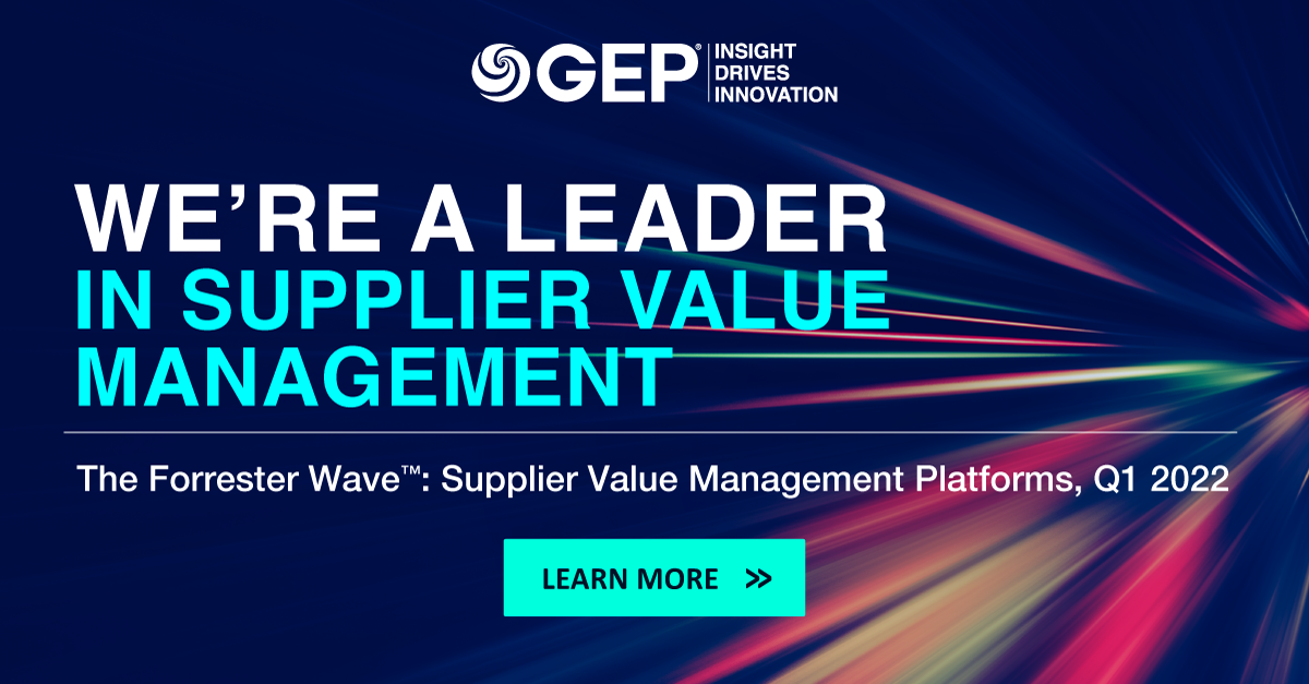 GEP Named a Leader in Supplier Value Management Software | GEP