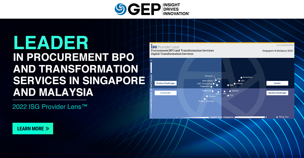 Gep Named Leader In Procurement Bpo And Transformation Services In Singapore And Malaysia Gep