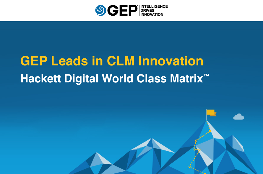 GEP Leads the Hackett Group Digital World Class™ Matrix for CLM Excellence