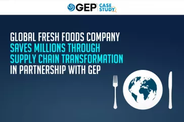 Global Fresh Foods Company Saves Millions Through Supply Chain Transformation in Partnership With GEP